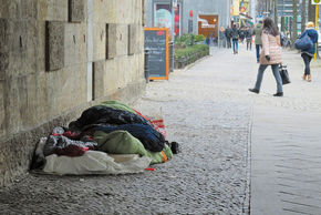 Person auf der Straße